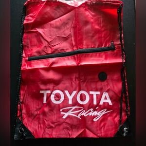 New Never Been Used Toyota Racing Drawstring Bag In Red